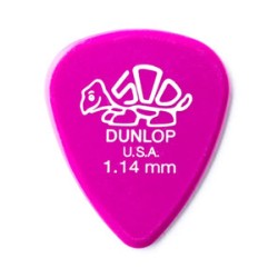 Dunlop Púas Delrin 500 41B1.14(36) 1.14mm, Violeta con 10 piezas