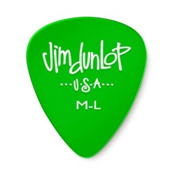 Dunlop Púas Gels Green Medium Light 486B ML(36), Verde con 10 piezas